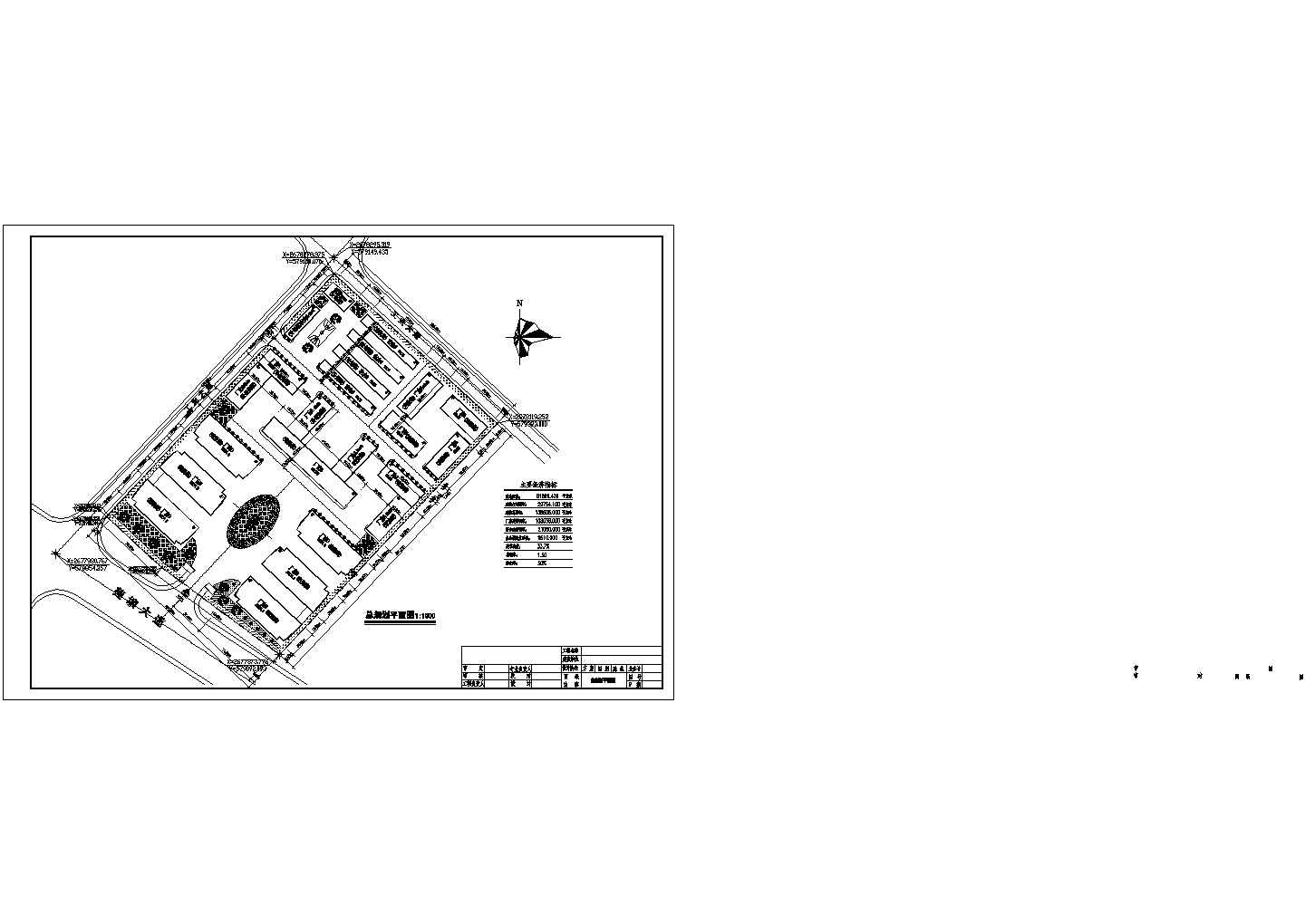厂房设计_用地面积8万平方米工业厂房区总规划平面图
