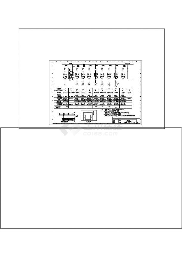 10KV配电站供电系统cad非常标准图纸-图一