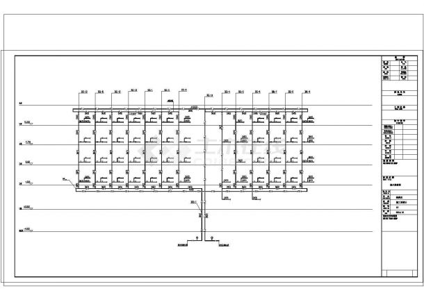 湖南五层值班楼给排水施工cad图纸设计-图一