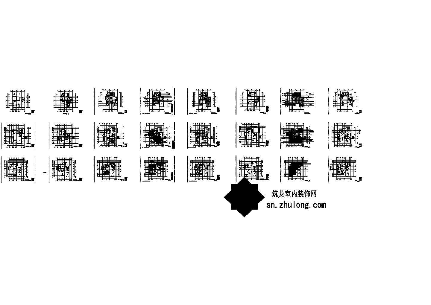 某三层欧式风格别墅装修施工图