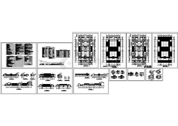 北京四合院建筑设计CAD施工图-图一