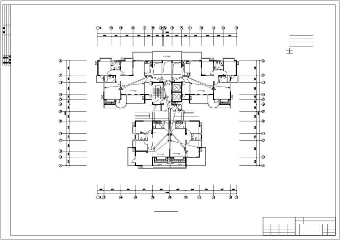 某住宅小区18层住宅楼CAD电气施工图_图1