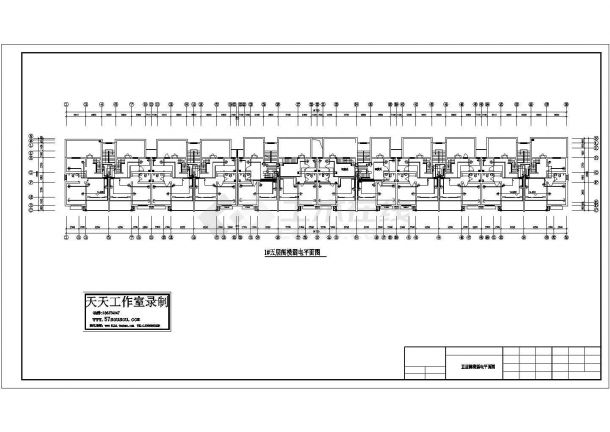 五层住宅楼电气CAD设计方案-图一
