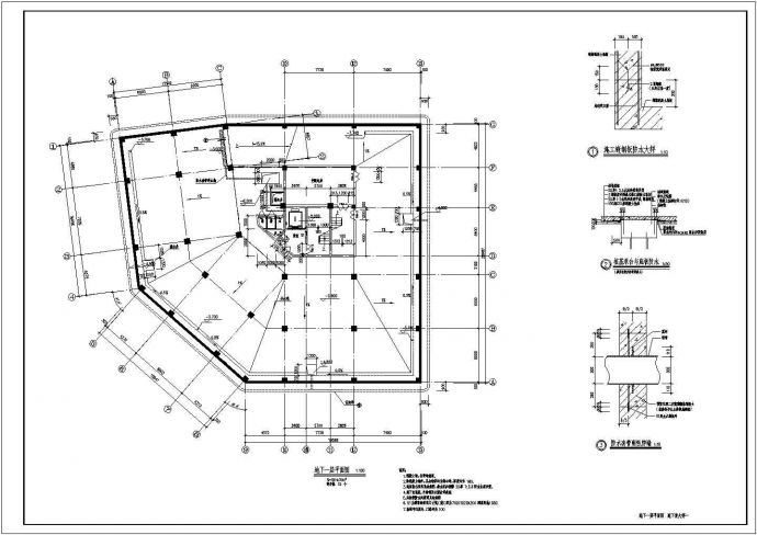 某高层钢筋混凝土框架结构商住楼设计cad全套建筑施工图（含设计说明）_图1
