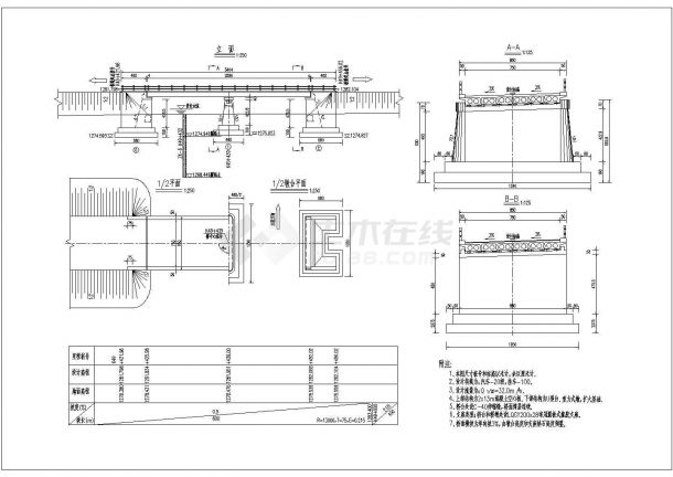 新疆某公路桥工程设计施工图-图一