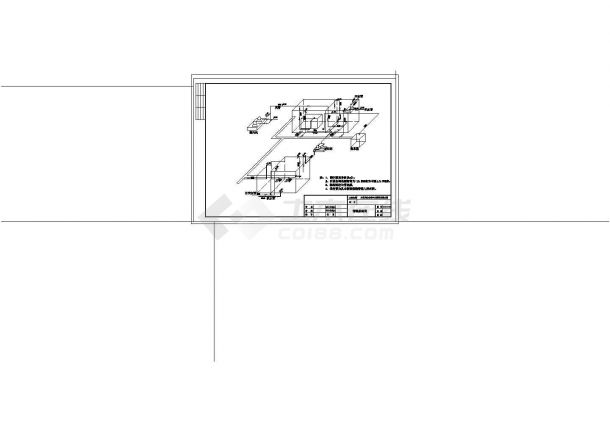 某市水利局办公楼中水回用处理工程CAD图纸设计-图一