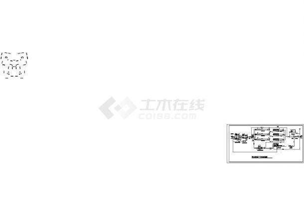 【宁夏】城区污水处理厂污水处理工艺流程设计图纸-图二