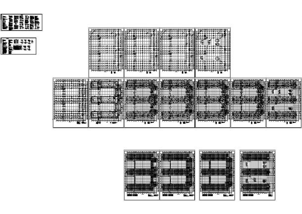 办公楼设计_框架结构研发中心办公楼结构施工图（四层桩基础），24张图纸-图二