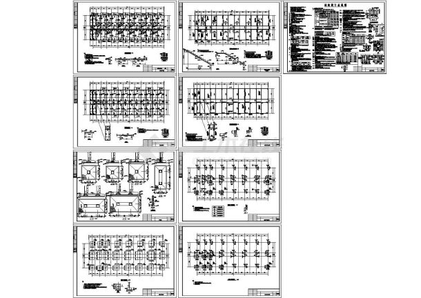 框架结构住宅楼结构施工图（柱下独立基础），10张图纸-图一