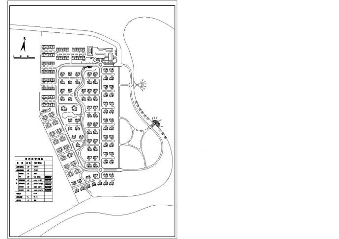 总用地12万平米总户数186户太平湖别墅区规划方案_图1