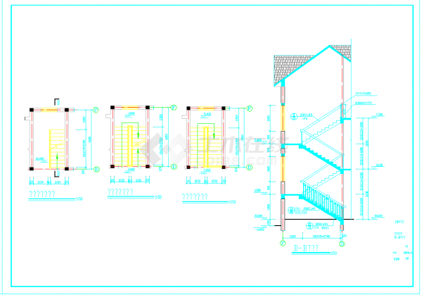 某地多层住宅建筑施工设计图纸-图二