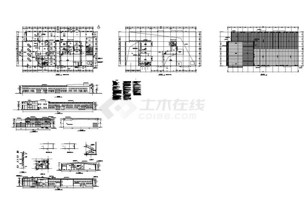 厂房设计_[威海]某公司5号6号厂房建筑设计cad施工图-图二