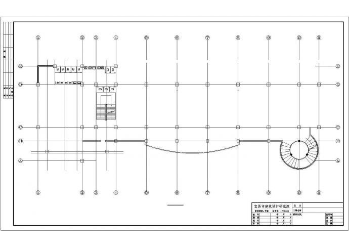某四层中学教学楼建筑方案图纸_图1