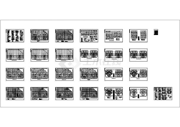 29层复杂高层住公寓楼结构设计图，25张图纸。-图一