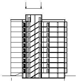 某市十层带半地下室框架结构办公楼建筑施工cad图(含计算书，结构图)-图二