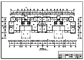 某市十层框架结构住宅楼建筑施工cad图(含计算书，毕业设计，结构图)-图二