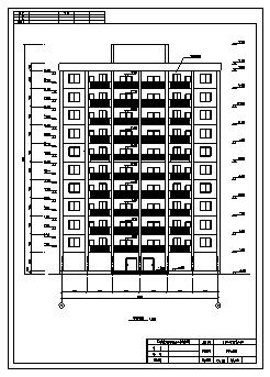 某市十一层剪力墙结构豪华公寓建筑结构施工cad图(含计算书，毕业设计)-图一