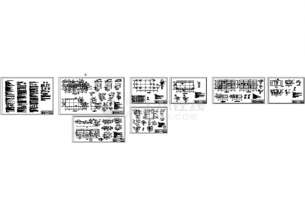厂房设计_框架结构厂房结构施工图（柱下独立基础），8张图纸-图一