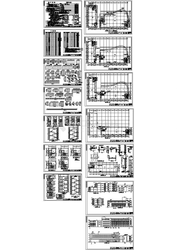 厂房设计_某六层框架标准厂房建筑设计施工图-图一