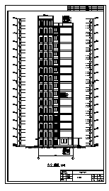 住宅楼设计_某市十五层剪力墙结构住宅楼建筑结构施工cad图(含计算书，结构图)-图二
