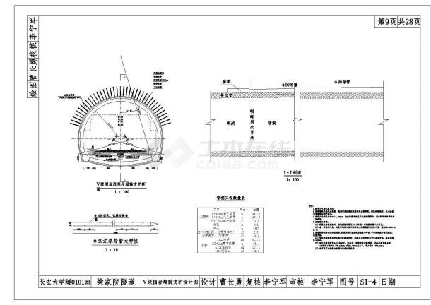 土木工程毕业设计_全长2276m人字坡形单洞双向隧道山岭重丘二级公路设计cad图(含计算书，毕业设计)-图二