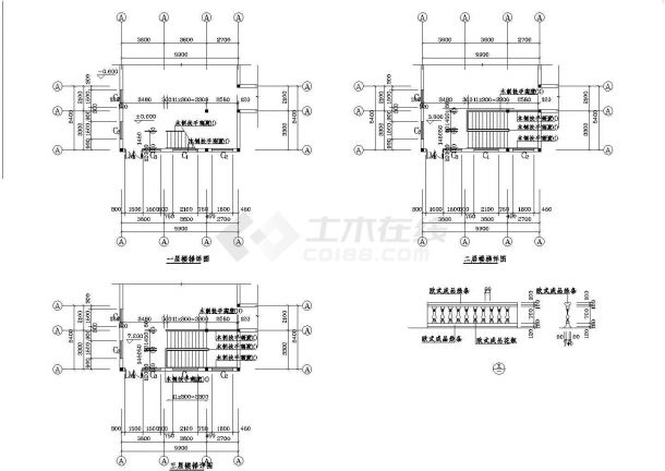 某2层新村幼儿园建筑设计cad施工图-图一