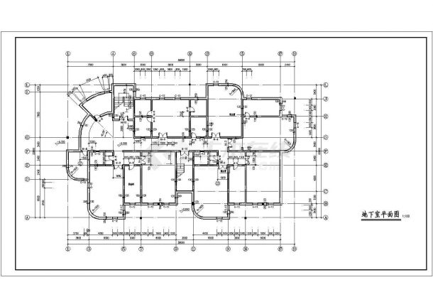 某四层中型幼儿园建筑设计cad施工图-图二