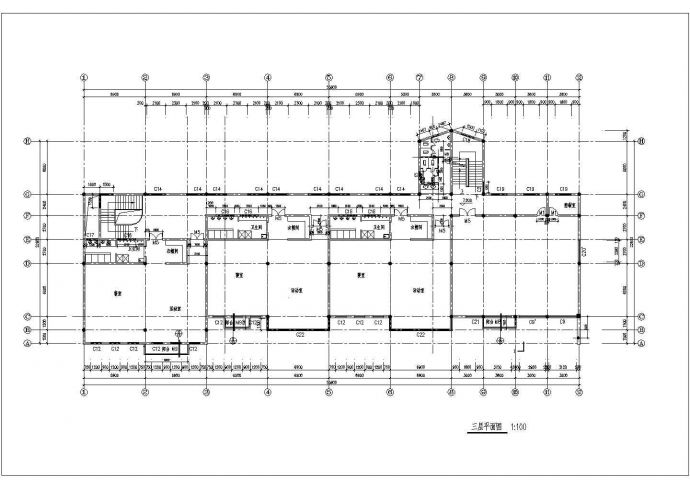 某3层幼儿园建筑规划方案cad施工图_图1