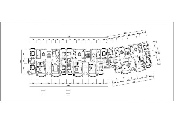 合肥市某职业学院4660平米六层教师公寓楼建筑设计CAD图纸-图一