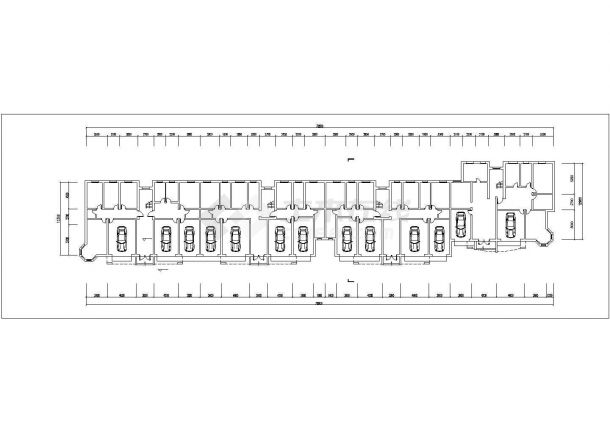 广州市某街道六千平米六层砖混结构民居住宅楼平立剖面设计CAD图纸-图二