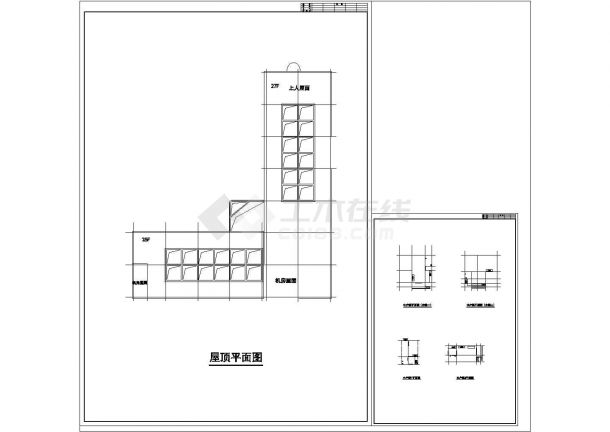 上海某高层综合商业建筑施工图纸（标注明细）-图一