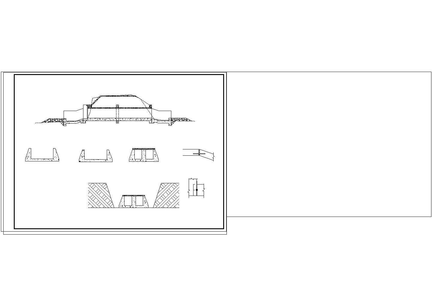 多孔海堤水闸的相关设计图纸