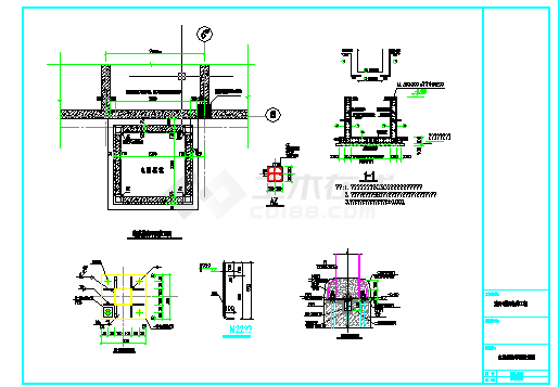 室外加电梯建筑结构设计cad全套施工图（含效果图）-图二