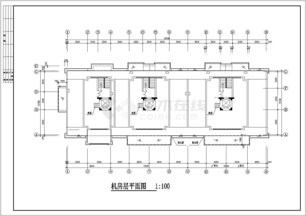 某住宅楼全套建筑施工设计cad图（含标准层照明平面图）-图二