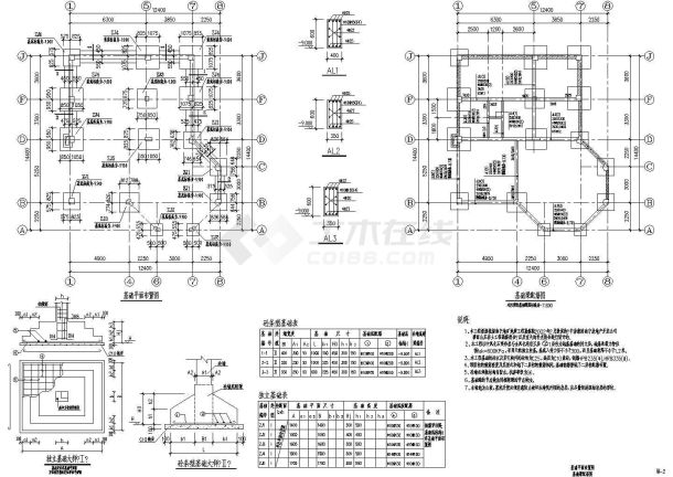 某框架结构多层私人别墅设计cad全套建筑施工方案图（含设计说明，含结构设计）-图一