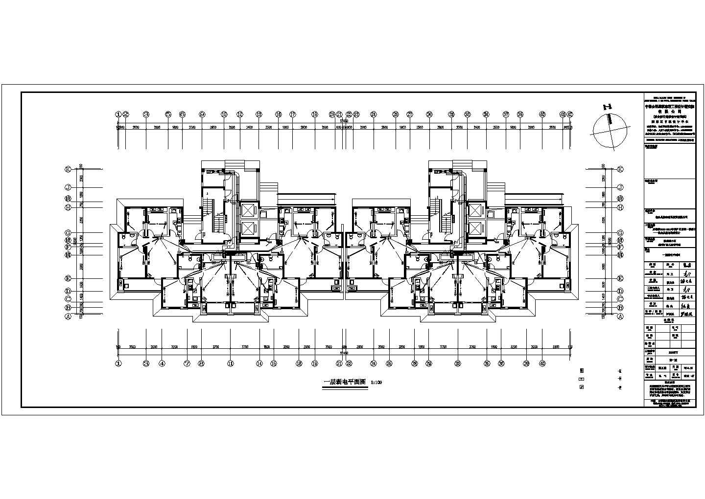 桃花苑4# 5# 6# 13#住宅小区智能化CAD建筑图纸