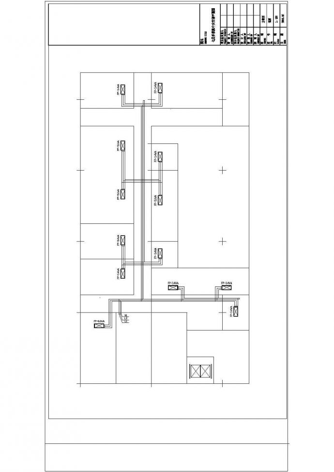 多联机和风冷机方案设计cad施工图纸_图1
