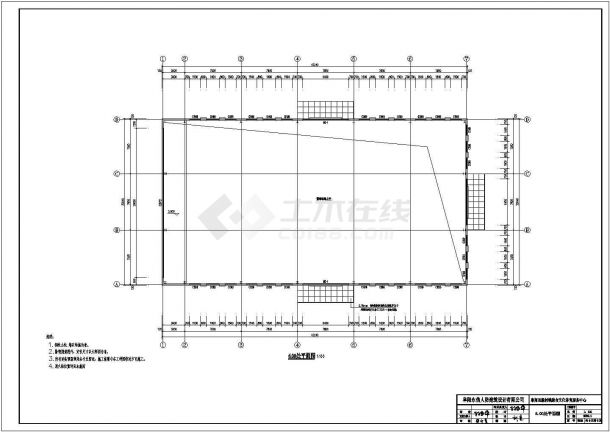 CAD建筑施工图_新村镇综合文化体育服务中心-图二