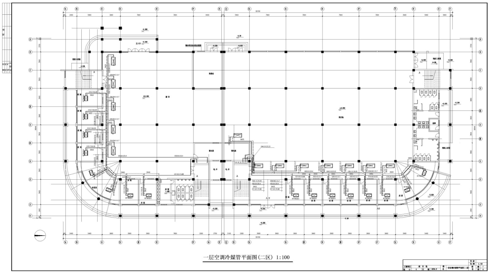 某居住区配套公共建筑空调系统设计施工CAD图