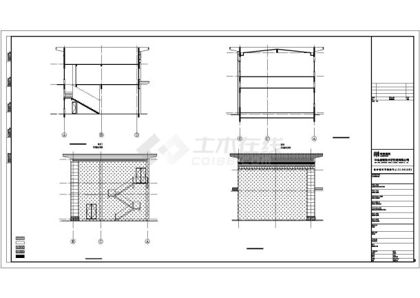 某小区4#楼CAD施工设计建筑图纸-图一