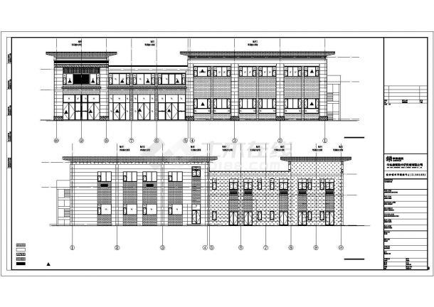 某小区4#楼CAD施工设计建筑图纸-图二