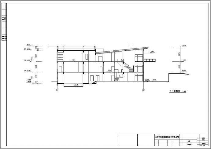 某二层会所建筑施工图纸（标注明细）（7张图纸）_图1