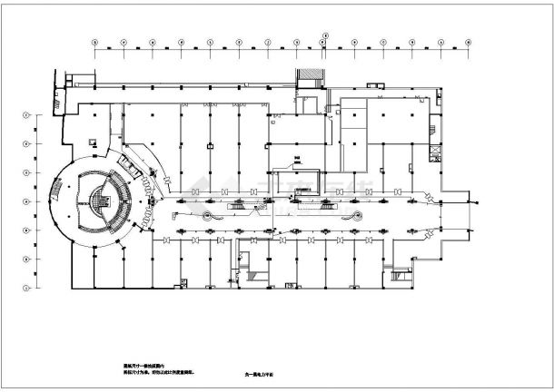 商场公共空间电气工程设计CAD施工图-图一