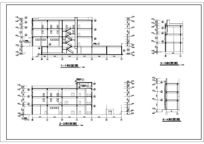 -1+3层9945平米超市商场建筑施工图【平立剖 说明 材料做法表】_图1