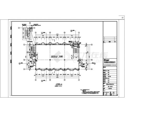 某小区34#配电房的CAD建筑施工图纸-图二