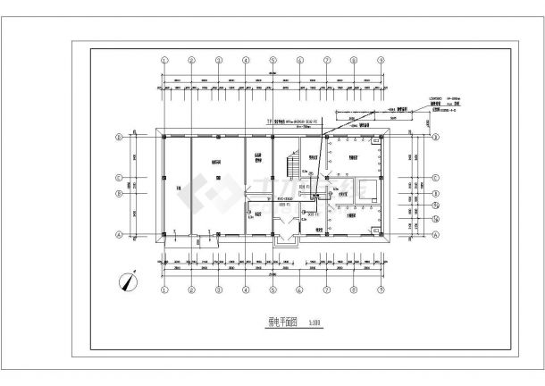 宿舍楼电气设计 cad非常标准图纸-图二