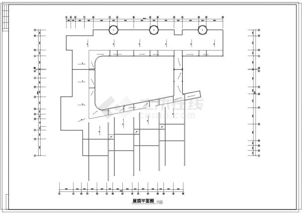 二层欧式风格幼儿园建筑施工cad图，共十张-图一