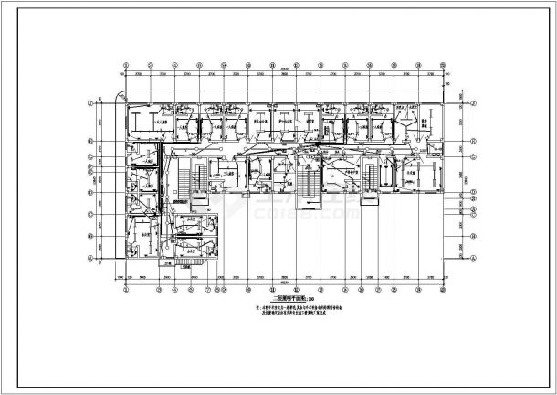 某6层医院电气系统CAD设计详图-图二
