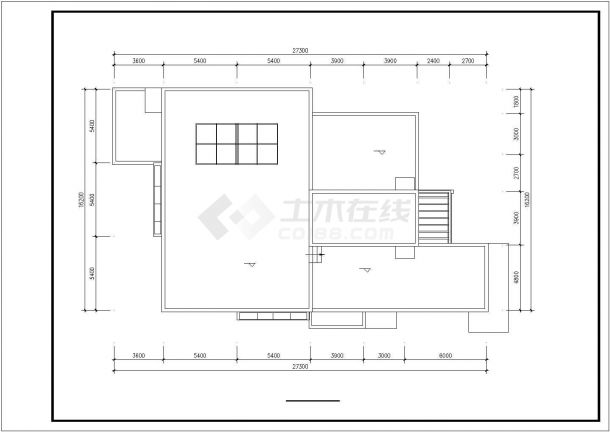 某画家工作室的建筑布置参考详图-图一