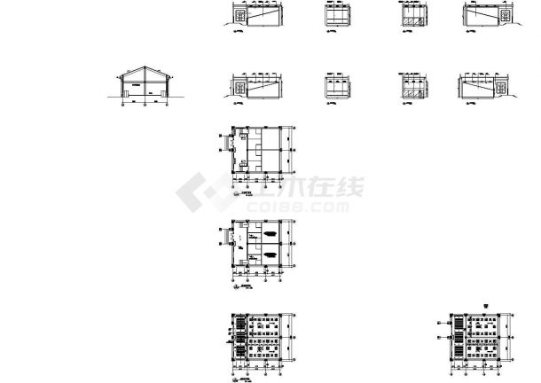[苏州]超大型异域风情豪华会所室内布局施工设计CAD图-图二